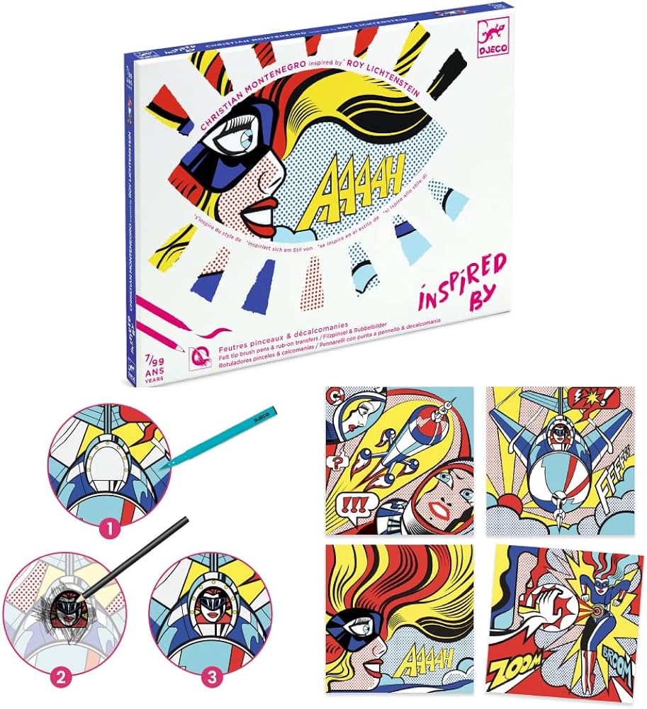 INSPIRED BY SUPERHEROES (Roy Lichtenstein) The Toybox Ironbridge