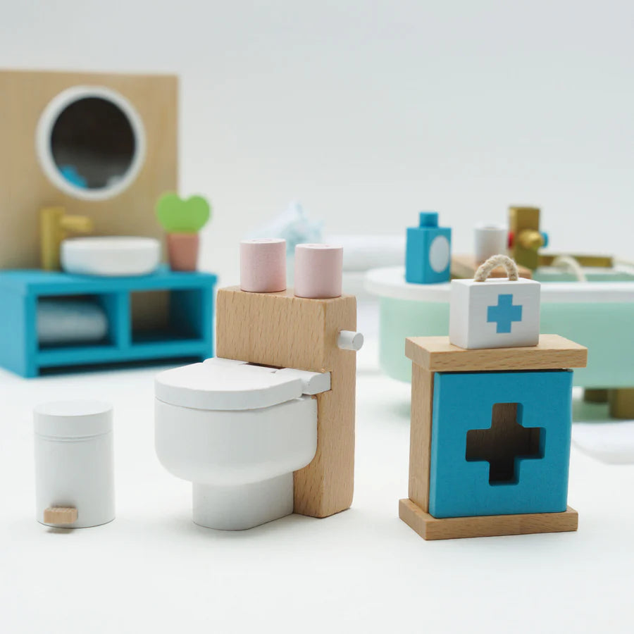 Dollhouse top bathroom accessories